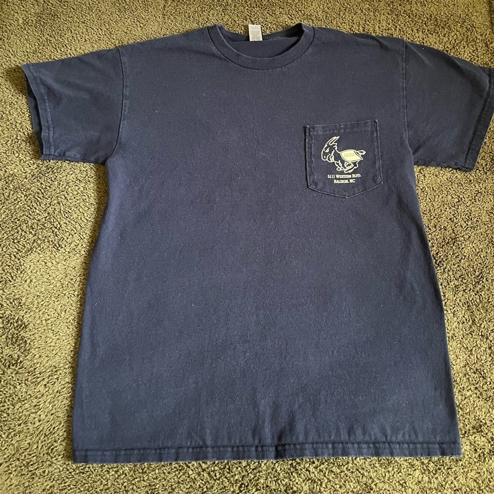 Goat Bar (Raleigh, NC) navy size medium tshirt